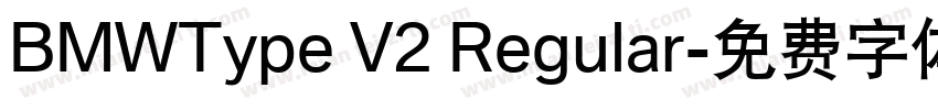 BMWType V2 Regular字体转换